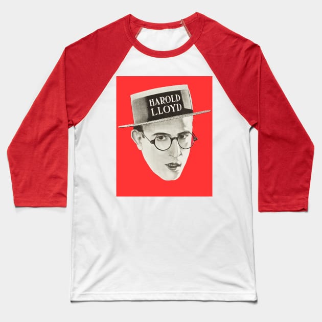 Harold Lloyd Baseball T-Shirt by ZippyFraggle1